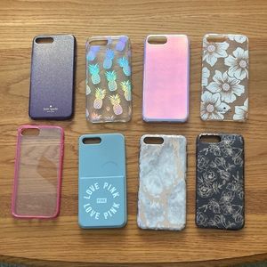 IPhone 7 Plus Cases.  Lot of 8.